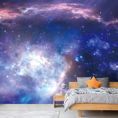 Miniatura 12 de NWT Calcomanía removible para pared, diseño de nube galáctica, estrella, nebulosa, fantasía, ciencia ficción, astronomía y arte espacial, arte