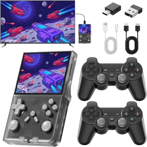 Consola de juegos portátil R40 – Consola de juegos retro con tarjeta TF de 128 G incorporada, más de 20000 juegos | Consola de juegos retro