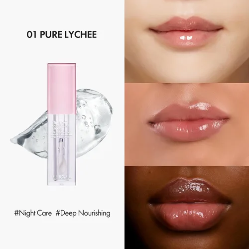 Miniatura 2 de ELROEL Blanc Essential Aceite Labial - Maquillaje de Brillo Labial Coreano Hidratante y Humectante de 50HR con 6 Extractos Botánicos - Esencia Clara