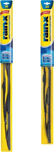 Miniatura 34 de Rain-X 820145 WeatherBeater - Escobillas limpiaparabrisas de 26" y 18" (Paquete de 2), escobillas limpiaparabrisas automotrices de repuesto que