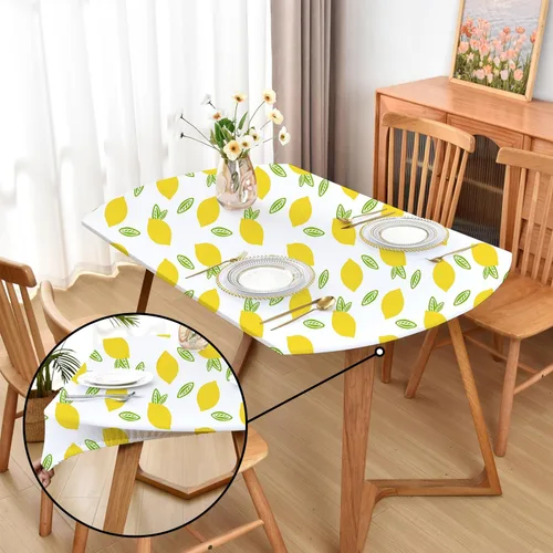 Miniatura 40 de Mantel ajustado blanco con elástico para mesas plegables de 48x48 pulgadas, manteles lavables y elásticos de elastano para mesas de cartas, manteles