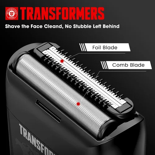 Miniatura 2 de Transformers Afeitadora eléctrica de papel de aluminio para hombres: maquinilla de afeitar eléctrica portátil para la cara - Maquinilla de afeitar