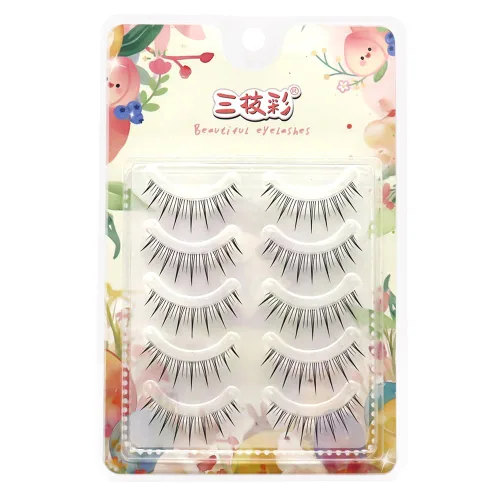 Miniatura 9 de Pestañas postizas 100% visón siberiano, pestañas falsas 3D, de desorden natural, volumen grueso, pestañas postizas 5 pares/caja, Negro