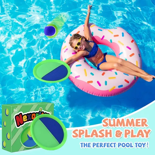 Miniatura 4 de Juego de pelotas para lanzar y atrapar, juguetes de playa para niños, juguetes al aire libre y juegos de patio para niños y niñas, mejora