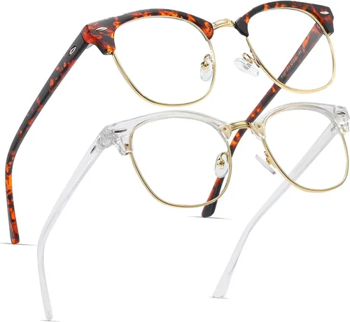 Miniatura 24 de Perfectmiaoxuan - Gafas con bloqueo de luz azul, para computadora/juegos/pantalla para mujeres u hombres, anti luz azul y UV, Estándar