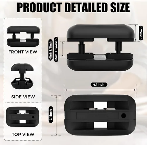 Miniatura 2 de Recortadora de bandas de doble borde con cuchillas de carburo de tungsteno (negro)
