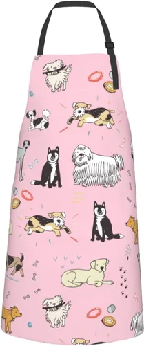 Miniatura 8 de Perinsto Waterpro de delantal patas de aseo de perros Perros (rosa)