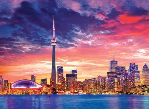 Miniatura 2 de EuroGraphics Toronto - Rompecabezas (1000 piezas), color azul