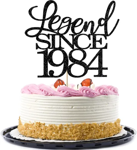 Miniatura 60 de Legend since 1973 - Decoración para pastel de cumpleaños número 53, decoración de pastel de feliz cumpleaños para hombres y mujeres de 53 años