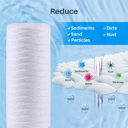 Miniatura 3 de CFS Cartucho de filtro de agua para sedimentos de gran capacidad compatible con los modelos Campbell HDSC5 - Elimina el mal gusto - Cartucho
