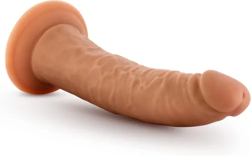 Miniatura 6 de Dr. Skin Glide - Consolador autolubricante de 7.5 pulgadas, con ventosa, compatible con el cuerpo, seguro, aspecto realista y tacto, juguete sexual