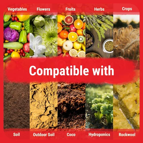 Miniatura 6 de Cronk Nutrients Kit de 3 partes – Alimento vegetal completo para plantas vegetativas y florecidas para hidroponía en interiores y exteriores, suelo