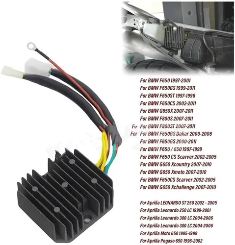 Miniatura 6 de SinSed Rectificador de Regulador de Voltaje de Motocicleta para A&prilia Leonardo 300 LC ST 250 Moto Pegaso 650 para B&MW F650 GS CS F800S Piezas