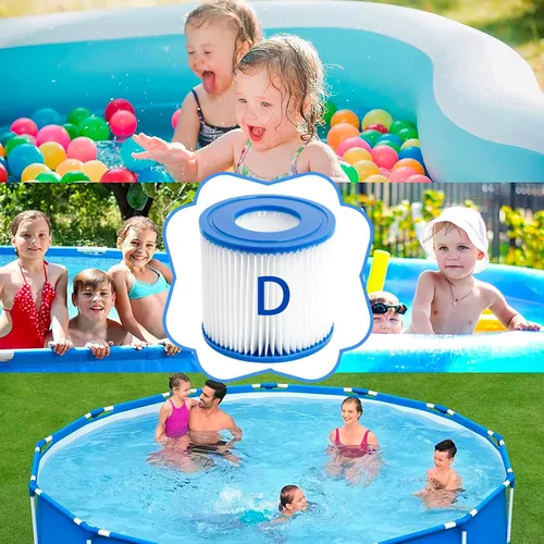 Miniatura 4 de Cartuchos de filtro de piscina, cartuchos para filtro de piscina sobre el suelo, accesorio de cartucho para uso en bomba de filtro de piscina fácil