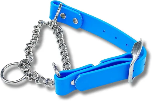 Miniatura 16 de Collar de Martingala para Perros, Biothane, Herrajes de Acero Inoxidable, Sin Tirones, Fabricado en EE. UU., Grado Profesional, Grande, Marrón
