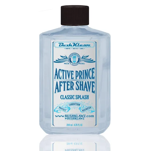 BushKlawz Clásico Refrescante Enfriamiento Calmante Loción Tónico para Después del Afeitado de Barbería Splash Activo Príncipe Satisface todos los