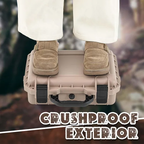 Miniatura 5 de Relaxweex 1 Pieza Estuche Rígido Impermeable de 14.3 x 11.4 x 4.5 Pulgadas con Inserto de Espuma Personalizable DIY Estuche Protector Portátil