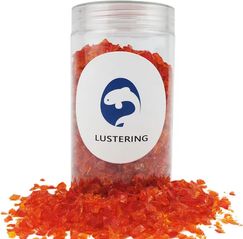 Miniatura 12 de LUSTERING Vidrio triturado de alto brillo con purpurina, vidrio para fuego, vidrio roto, gemas de vidrio para foso de fuego, manualidades DIY
