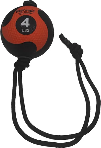 AEROMAT Elite Power Rope - Pelota medicinal para entrenamiento de fuerza central/movimientos de rotación, pesas codificadas por colores