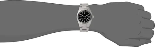 Miniatura 5 de Hamilton HML-H70455133 Khaki Field Reloj de plata automático suizo con pantalla analógica para hombre, Negro -, Militar