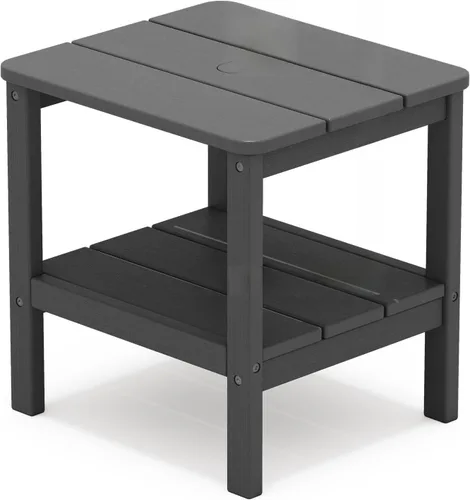 Miniatura 16 de SERWALL Mesa auxiliar Double Adirondack, Mesa auxiliar de forma rectangular, Negra