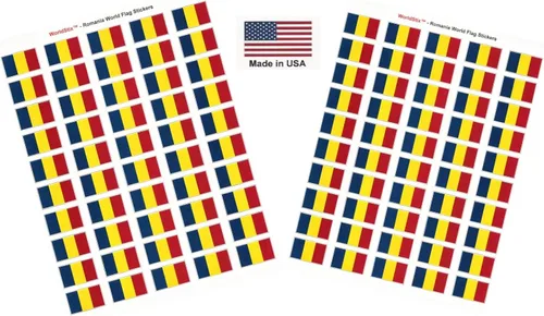 Miniatura 158 de 100 calcomanías de la bandera de Alaska; 1.5" x 1" hechas en Estados Unidos, calcomanías autoadhesivas de la bandera del estado para álbumes