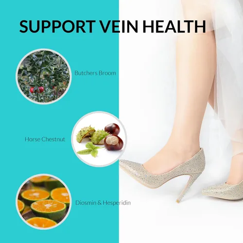 Miniatura 6 de UpNourish Suplemento para la salud de las venas y celulitis con colágeno de caviar, SOD DIMPLESS, MOROSIL, escoba de carnicero, castaño de indias