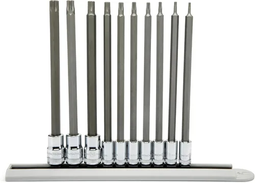 GEARWRENCH Juego de dados Torx largos de 10 piezas de 1/4" y 3/8" - 80588