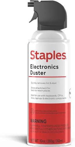 Miniatura 10 de Staples Plumeros de aire comprimido: aire enlatado para electrónica, teclados y dispositivos de oficina
