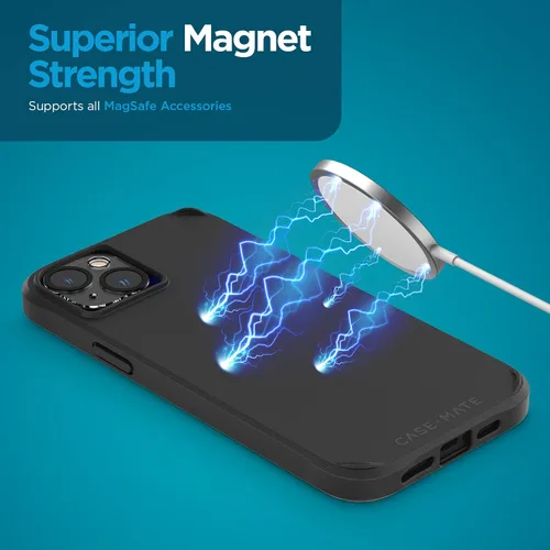 Miniatura 5 de Case-Mate Funda 3 en 1 para iPhone 14, vidrio templado y protector de lente, protección contra caídas de 15 pies, compatible con MagSafe y carga