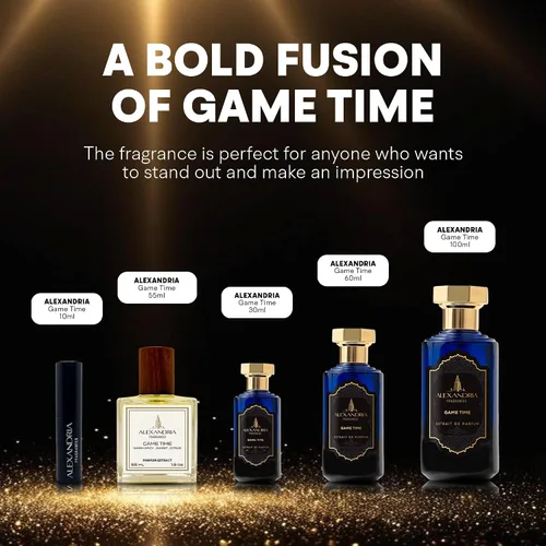 Miniatura 7 de Alexandria Fragrances Game Time Extrait de Parfum – Perfume de lujo de larga duración para hombres y mujeres – Fragancia unisex premium con notas