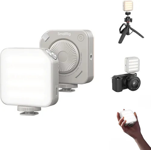 Miniatura 12 de SmallRig P96 Luz de Vídeo LED, Luces de Cámara Portátiles, 96 Perlas LED para Iluminación de Vídeos Fotográficos, Recargable 2200mAh CRI 95+