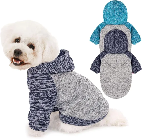 Miniatura 16 de Suéter para Perro, Suéteres para Perros Pequeños, Paquete de 2, 3 Ropa Cálida y Suave para Mascotas para Cachorro, Gato Mediano Grande, Perros Niña