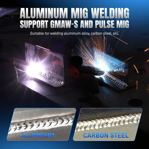 Miniatura 4 de ANDELI Soldador multiproceso, 8 en 1 cortador de plasma/pulsado MIG/HF TIG/núcleo de flujo/frío/limpio/palo máquina de soldadura de aluminio