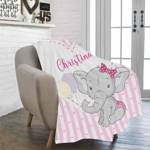 Miniatura 152 de Artsadd Manta de bebé personalizada para niños y niñas con nombre, manta personalizada con nombre de bebé con patrón de unicornio, manta