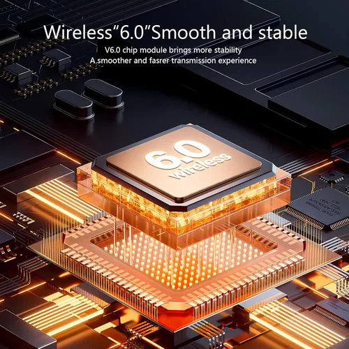 Miniatura 4 de Auriculares inalámbricos de oído abierto Bluetooth 6.0, auriculares deportivos de reproducción de 5 horas con estuche de carga, gancho para colocar