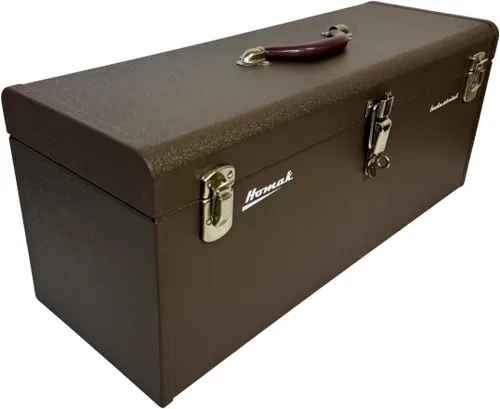 Miniatura 4 de Homak - Caja de herramientas industrial de acero de 24 pulgadas, acabado de polvo marrón arrugado, BW00200240