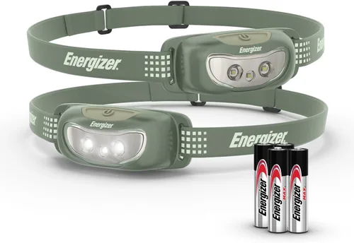 Miniatura 10 de Energizer Universal+ - Linterna frontal LED (paquete de 2), lámpara de cabeza brillante para exteriores, luz de campamento y emergencia, IPX4
