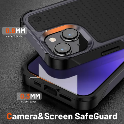Miniatura 302 de Jeylly Funda para iPhone SE/Funda para iPhone 5S, Exterior de Plástico Duro que Absorbe Golpes + Interior de Silicona de Goma Defensor contra
