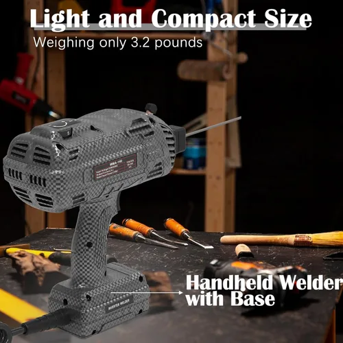 Miniatura 3 de Soldador de mano, soldador portátil 20-140A, 110V, inversor IGBT, soldador de mano, 20 varillas de soldador portátil de mano, pistola de soldadura