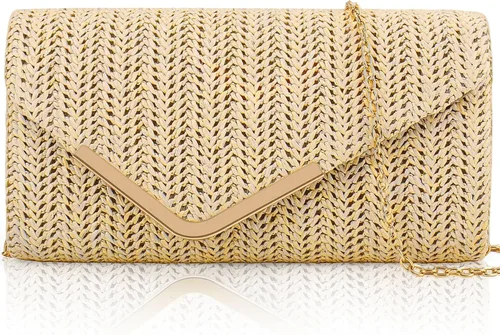 Miniatura 17 de Bolso de mano Larcenciel para mujer, bolso de lentejuelas brillante con cadena, bolso de noche con destellos para fiestas y graduaciones