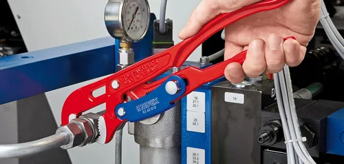 Miniatura 3 de KNIPEX Herramientas - Llave de tubo de patrón sueco, ajuste rápido en forma de S (8360015)