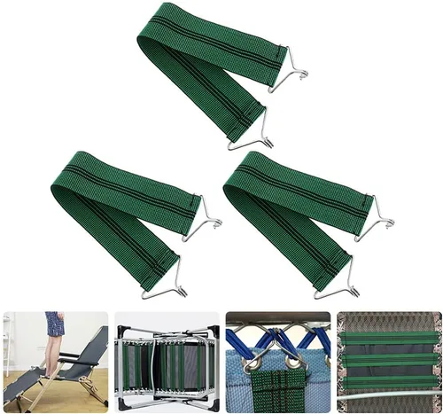 Miniatura 4 de BESPORTBLE 3 piezas de tela de repuesto para silla de gravedad, cinturón de tela reclinable, pieza de reparación para patio al aire libre, playa