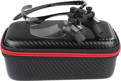 REEHUT Lupas binoculares ergonómicas de 45 ° Ergo Loupes ultraligeras ajustables quirúrgicas lupas de trabajo distancia de trabajo 17.717 in (3.0X)