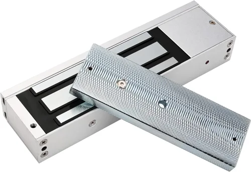 Miniatura 2 de Cerrojo magnético eléctrico con soporte Z y L de 500KG 1200LBS de fuerza de retención, electroimán de seguridad de 12V, modo NC Fail Safe, puerta