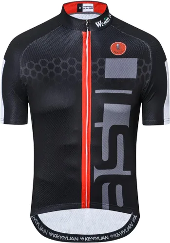 Miniatura 176 de Nuevo Pro cremallera completa hombres ciclismo Jersey manga corta Riding Shirt USA