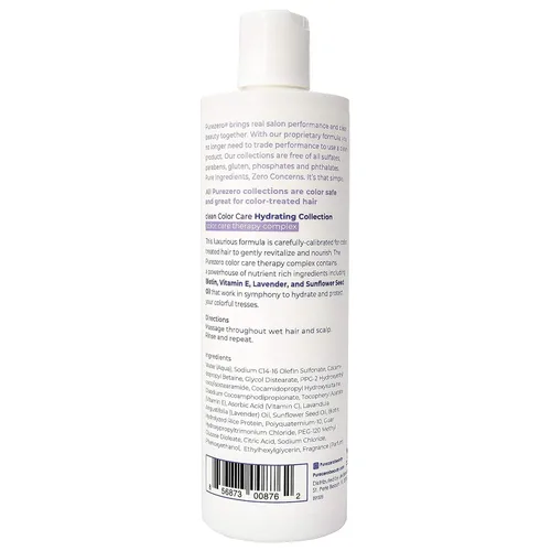 Miniatura 8 de Purezero Clean Color Care - Juego de champú y acondicionador hidratante, tonificación, equilibrio para cabello teñido - Hidrata el cabello seco