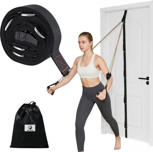Miniatura 8 de Slim Panda Door Anchor Strap for Resistance Bands, Door Exercise Equipment with Secure Buckle & No Drill Setup, Multi Point Anchor Gym Attachment