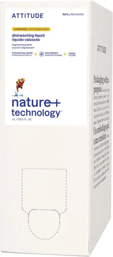 Miniatura 14 de ATTITUDE Jabón para Platos, Verificado por EWG, Líquido para Lavar Platos a Base de Plantas y Vegano, De Origen Natural, Aroma a Ralladura