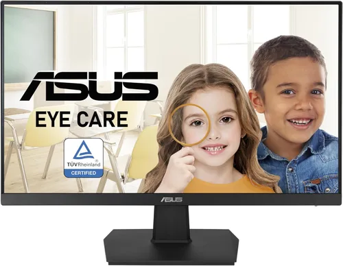 ASUS Monitor de escritorio de 24 pulgadas, 75 Hz, Full HD (1920 x 1080), IPS, sin marco, sincronización adaptativa, cuidado de los ojos, HDMI, D-Sub